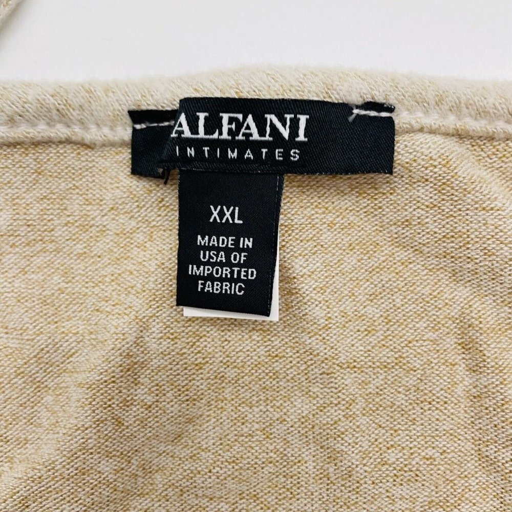 Alfani Womens Size XXL Cropped Ultra-Soft Pajama Tank Top in Oatmeal $35 1601 - Picture 5 of 7